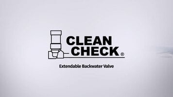 Clean Check Extendable Back Water Valve - No manhole needed!