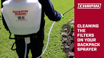 Cleaning the Filters on Chapin Backpack Sprayers Overview
