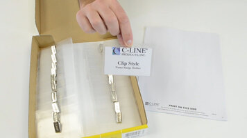 C-Line Products Clip Style Name Badge Holder Kit: 3 1/2" x 2 1/4" 
