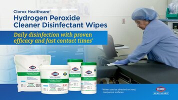 Clorox Healthcare Hydrogen Peroxide DIsinfectant Wipes Overview