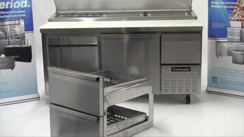 Continental Refrigerator: Converting Doors to Drawers on Pizza Prep Tables