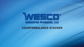 WESCO Counterbalance Stacker Overview
