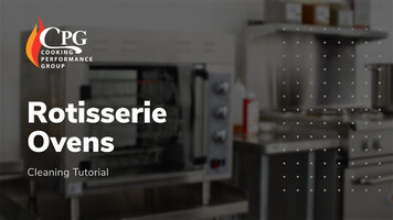 CPG Rotisserie Ovens: Cleaning Tutorial