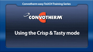 Cleveland Convotherm: Crisp & Tasty Mode