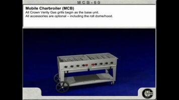 Features of the Crown Verity MCB-60 and MCB-72 Outdoor Charbroiler