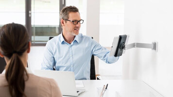 Durable Tablet Mount: Wall Arm
