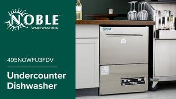 Noble Warewashing 495NOWFU3FDV Undercounter Dishwasher Overview