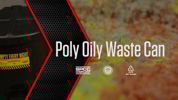 OSHA HDPE Plastic Oily Waste Cans for Safe Storage