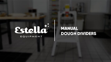 Estella Manual Dough Dividers Overview