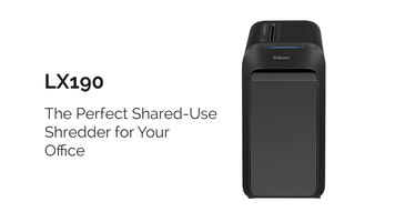 Fellowes Powershred LX190 Cross-Cut Small Office Paper Shredder Fellowes Powershred LX190 Cross-Cut Small Office Paper Shredder