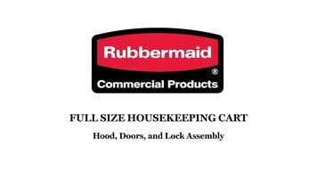 Full-Size Housekeeping Cart With Hood And Doors Assembly 