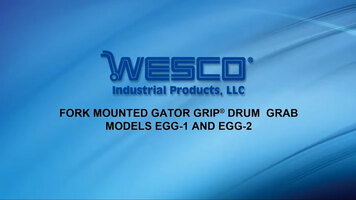 WESCO Fork Mounted Gator Grip® Drum Grab Overview