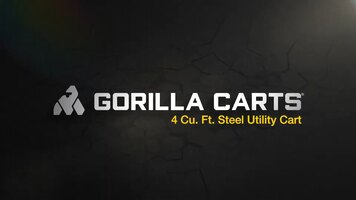 Overview of the 4 Cubic Foot Steel Utility Cart from Gorilla Carts Overview of the 4 Cubic Foot Steel Utility Cart from Gorilla Carts