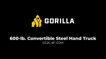 Gorilla 600 lbs Capacity Steel Convertible Hand Truck