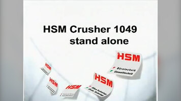 HSM 1049 SA - PET Bottle & Can Crusher with 1 Phase Power