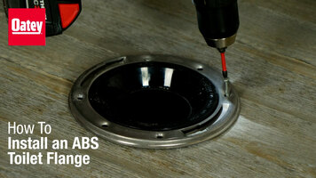 How to Install a Toilet Flange for ABS Pipe