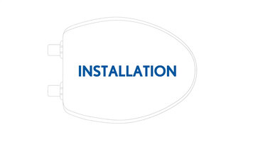 Bemis Twist Cap Hinge Easy-to-Clean Toilet Seat Installation
