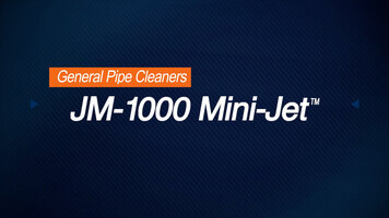 General Pipe Cleaners Mini-Jet – JM-1000 Clears Grease, Sand, & Ice