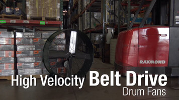 King Electric: Belt Drive Drum Fans - High Velocity Lower Noise Comfort