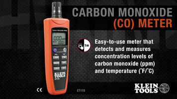 Klein Tools ET110 Carbon Monoxide (CO) Meter Overview