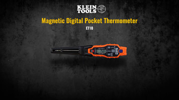 Klein Tools ET10 Magnetic Digital Pocket Thermometer Overview