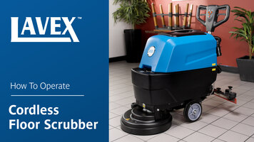 Lavex Cordless Floor Scrubber Operation Lavex Cordless Floor Scrubber Operation