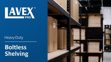 Lavex Pro Heavy-Duty Boltless Shelving Lavex Pro Heavy-Duty Boltless Shelving