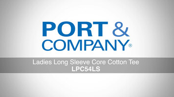 Port & Company Ladies Long Sleeve Core Cotton Tee Overview Port & Company Ladies Long Sleeve Core Cotton Tee Overview