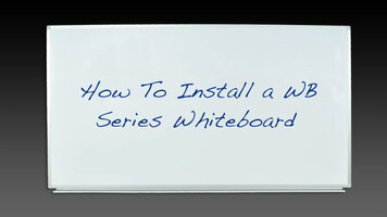 How to Install Luxor WB Series Whiteboards