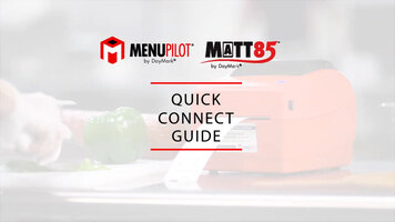 Matt85/MenuPilot Quick Connect Guide