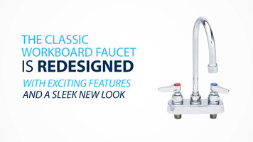 Newly Redesigned T&S 1100 Series Workboard Faucets