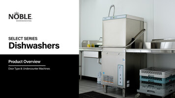 Noble Select Series Dishwashers