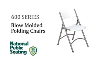 National Public Seating 600 Series Blow Molded Folding Chair