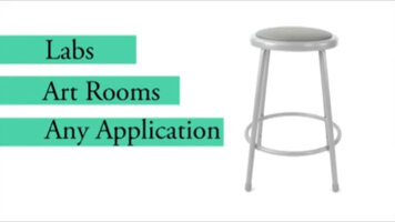 National Public Seating 6400 Series Round Lab Stool National Public Seating 6400 Series Round Lab Stool