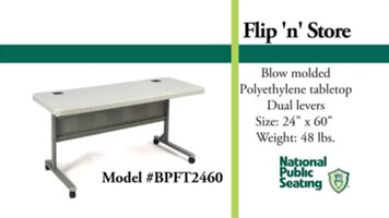 National Public Seating Flip Top Tables