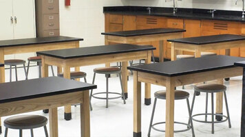 National Public Seating Phenolic Top Science Tables