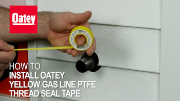 How to Install Oatey Yellow Gas Line PTFE Thread Sealant Tape