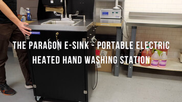 Paragon Electric Heated Hand Washing Portable Sink Demonstration Paragon Electric Heated Hand Washing Portable Sink Demonstration