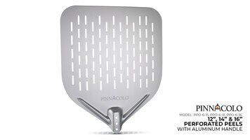 Pinnacolo 12", 14", & 16" Perforated Peels with Aluminum Handle Overview