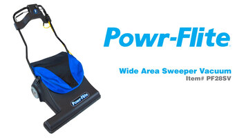 Powr-Flite 28" Wide Area Sweeper Vacuum Introduction