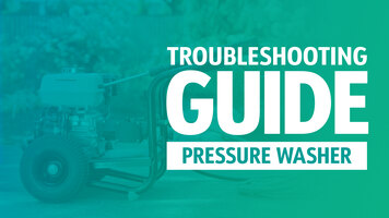 Pressure Washer Troubleshooting Guide