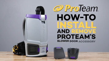 How to Install and Remove ProTeam's Blower Door Accessory How to Install and Remove ProTeam's Blower Door Accessory