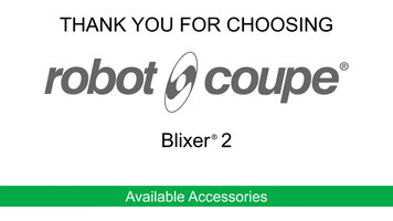 Robot-Coupe Blixer 2 Food Processor: Accessories