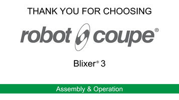 Robot-Coupe Blixer 3 Food Processor Assembly & Operation