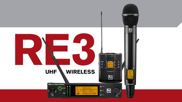 RE3 UHF Wireless Microphone Product Family