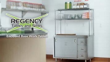 Regency Enclosed Base Work Tables