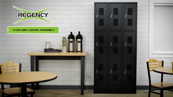 Regency 3-Tier, 3-Column Locker Assembly Regency 3-Tier, 3-Column Locker Assembly