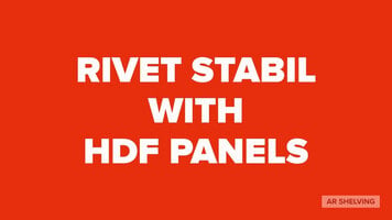 AR Shelving's Rivet Stabil with HDF Panels Overview