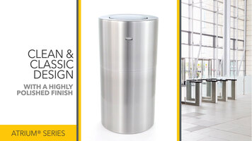 Rubbermaid® Atrium Waste Receptacles Rubbermaid® Atrium Waste Receptacles