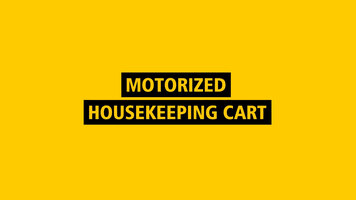 Rubbermaid® Motorized Housekeeping Carts
